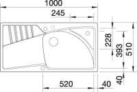 Preview: BLANCO 510446 LUNA SILGRANIT