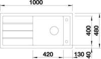 Blanco 521904 MEVIT XL 6 S Granitspüle