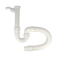 Viega 101 633 Röhrengeruchsverschluss 1 1/2" x 40/50mm, mit Ablaufrohr flexibel