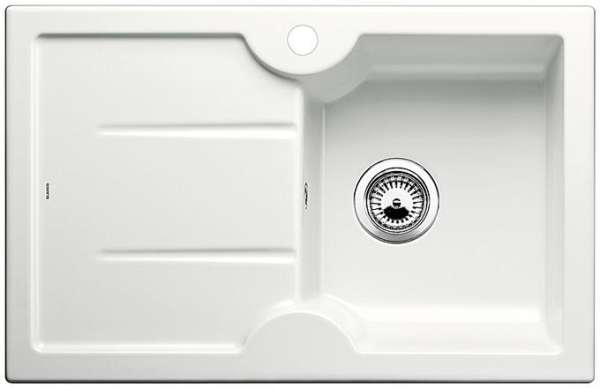 BLANCO 514487 IDESSA 45 S, Keramik, weiß matt, ohne Abl., Becken links