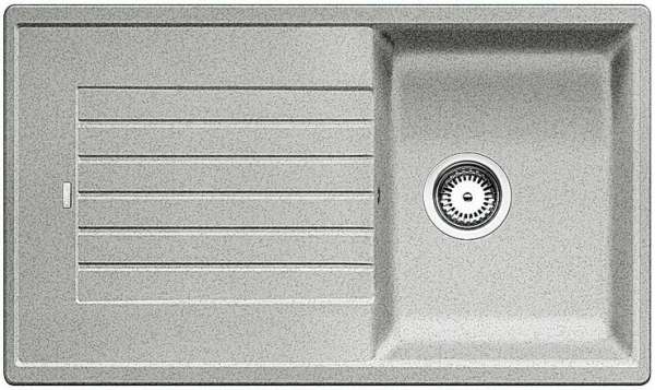 BLANCO 516747 ZIA 45 SL SILGRANIT Steingrau ohne Ablauffernbedienung reversibel