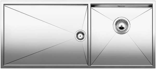 BLANCO ZEROX 400/550-T-IF 516135 Edelstahl Seidenglanz