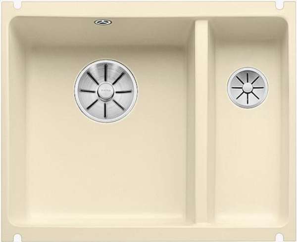 BLANCO 523744 SUBLINE 350_150-U Keramik Jasmin ohne Abl. Hauptbecken links