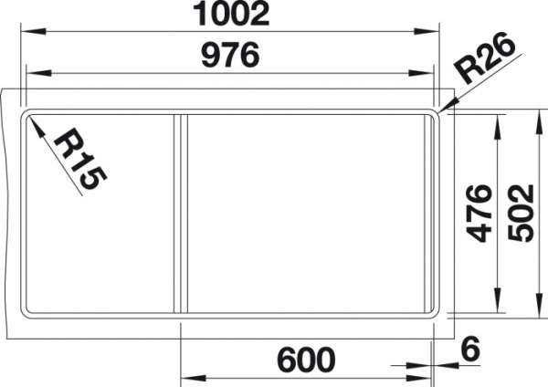 BLANCO 518451 Spüle MEDIAN 6 S-IF Becken