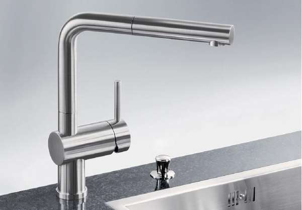 Blanco 512402 Linus-S Chrom mit aus­zieh­ba­rem Auslauf HD
