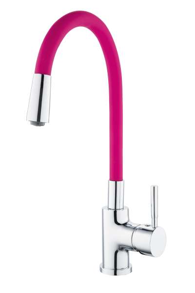 EISL Küchenarmatur FLEXO NI186FLMA Spültischarmatur mit biegsamen Auslauf Magenta