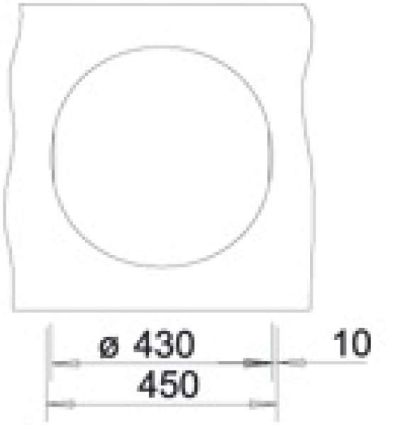 Blanco 512217 Rondo PDUR2 Silgranit Rund Spüle Steingrau