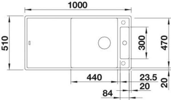 Blanco 522187 AXIA III XL 6 S Granitspüle muskat