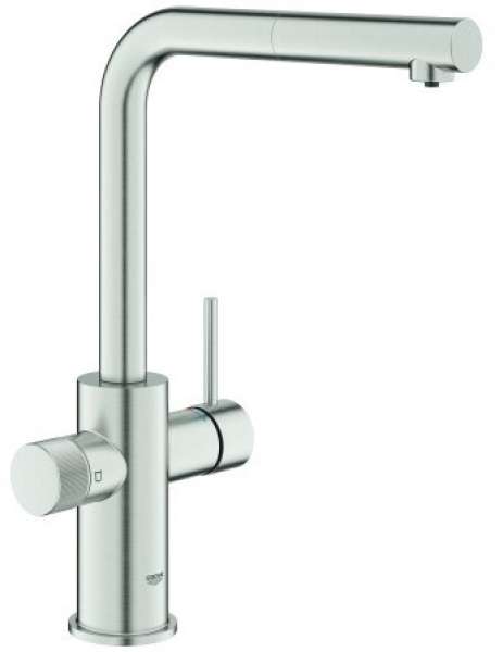 Grohe 30590DC0 Blue Pure Minta Küchenarmatur, ausziehbar, schwenkbar supersteel