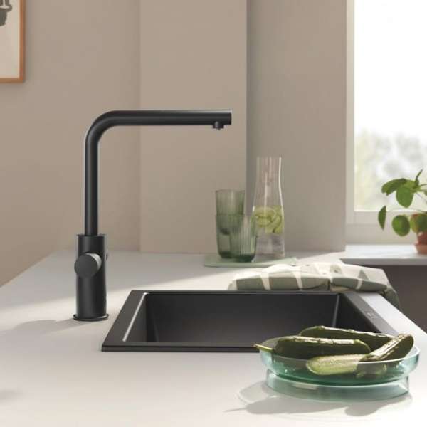 Grohe 30590KF0 Blue Pure Minta Küchenarmatur, ausziehbar, schwenkbar phantom black