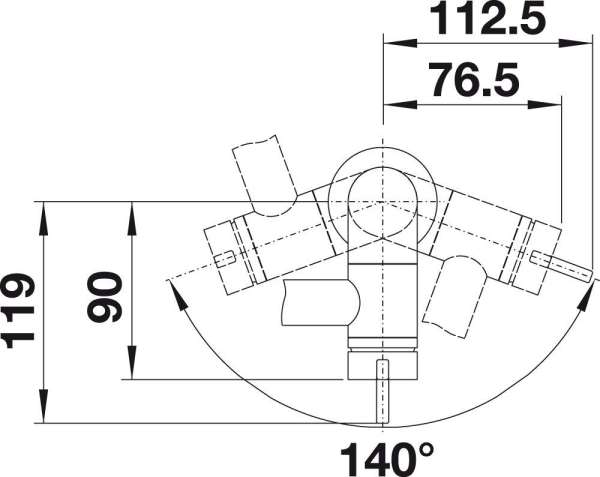 Blanco 519062 Seda Küchenarmatur  Einhebelmischer mit vertikal schwenkbarem Auslauf Oberfläche Chrom