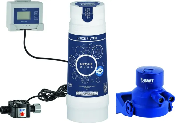 Grohe 40438001 Red Filter mit Filterkopf und Durchflussmessgerät