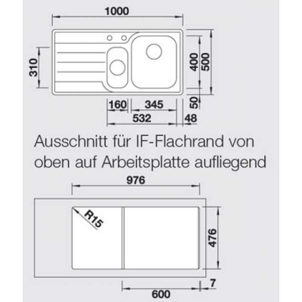 Blanco 518452 Median Einbauspüle 6 S-IF
