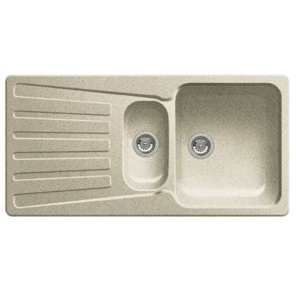 Blanco 510489 Nova 6 S Küchenspüle mit Ablaufgarnitur, Sandfarbig