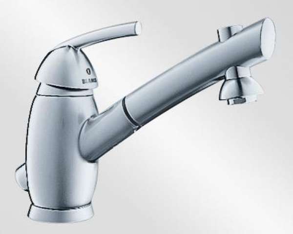 Blanco 512551 MIRA-S, Messing galvanisch, Edelstahl finish, Hochdruck