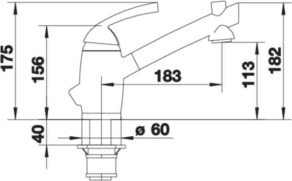 Blanco 512551 MIRA-S, Messing galvanisch, Edelstahl finish, Hochdruck