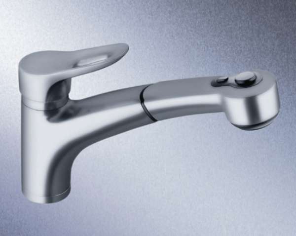 Blanco 512553 MERKUR-S, Messing galvanisch, Edelstahl finish, Niederdruck