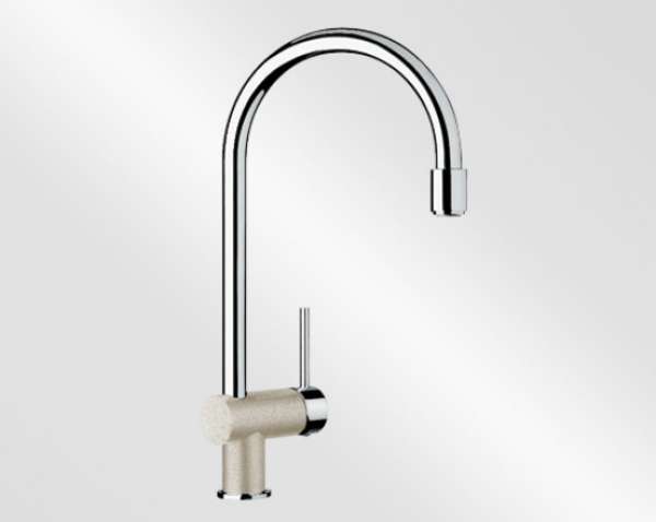 Blanco 512756 FILO-S, Messing SILGRANIT-Look zweifarbig, sand/chrom, Hochdruck