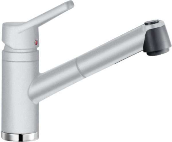 BLANCO 512931 ACTIS-S, Messing SILGRANIT-Look, steingrau, Hochdruck