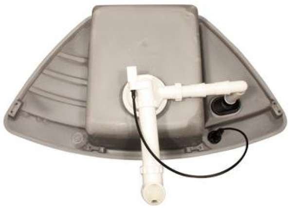 BLANCO 514750 ZIA 9 E, SILGRANIT, weiß, mit Ablauffernbedienung, Becken mittig, 600 mm Untermaß