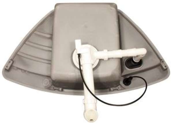 BLANCO 514756 ZIA 9 E, SILGRANIT, anthrazit, mit Ablauffernbedienung, Becken mittig, 600 mm Untermaß