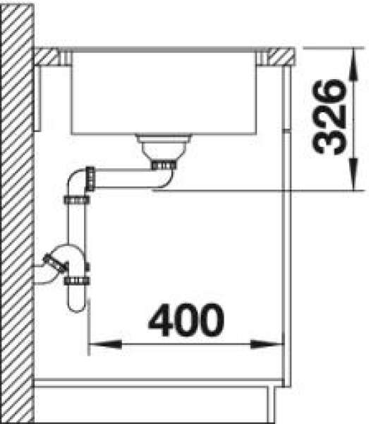 Blanco 514773 DALAGO 6-F 605 x 500 mm anthrazit
