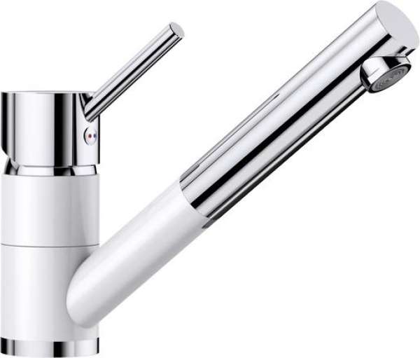 BLANCO 516069 ANTAS-S, Keramik-Look zweifarbig, kristallweiß glänzend/chrom, HD