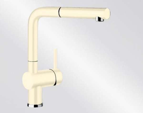 BLANCO 516713 LINUS-S, Messing Keramik-Look, vanilla, Hochdruck