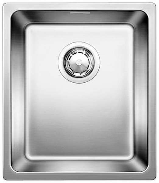 BLANCO 518308 ANDANO 340-IF, Edelstahl Seidenglanz, mit Ablauffernbedienung, 40 cm Untermaß