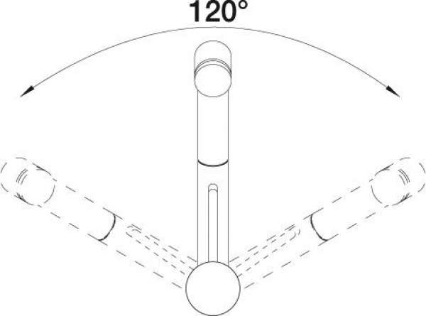 BLANCO 518427 TIVO-S, Messing SILGRANIT-Look zweifarbig, seidengrau/chrom, Niederdruck