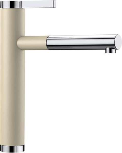 BLANCO 518443 LINEE-S Messing SILGRANIT-Look zweifarbig, champagner/chrom, Hochdruck