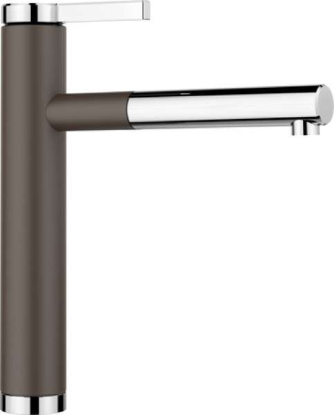 BLANCO 518445  LINEE-S, Messing SILGRANIT-Look zweifarbig, cafe/chrom, Hochdruck