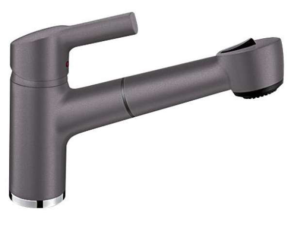 BLANCO 518787 ELIPSO-S II, Messing SILGRANIT-Look, felsgrau, Niederdruck