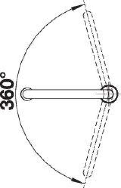 BLANCO 519782 CULINA-S Duo, Messing galvanisch, chrom, Hochdruck