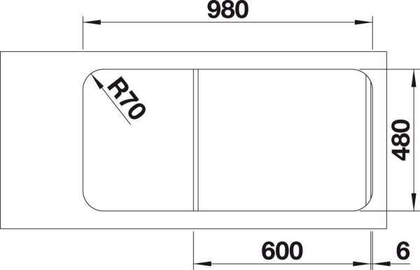 Blanco 519589 YOVA XL 6 S