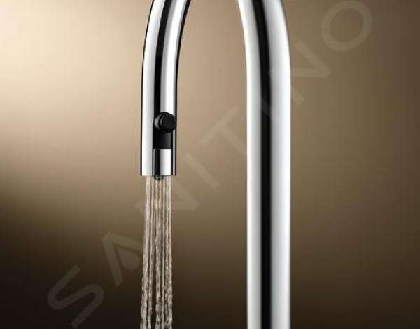 BLANCO 521372 CARENA-S Vario, Messing SILGRANIT-Look zweifarbig, jasmin/chrom, Hochdruck