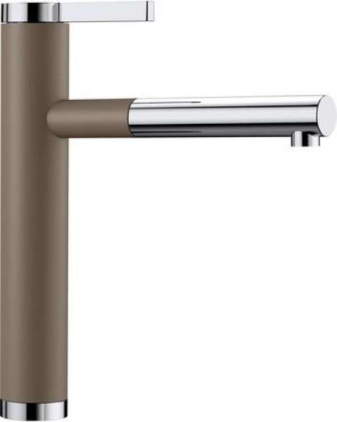 BLANCO 521705 LINEE-S Messing SILGRANIT-Look zweifarbig, muskat/chrom, Hochdruck