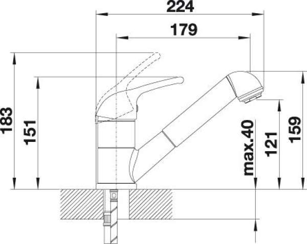 BLANCO 521711 VITIS-S Messing SILGRANIT-Look, muskat, Hochdruck