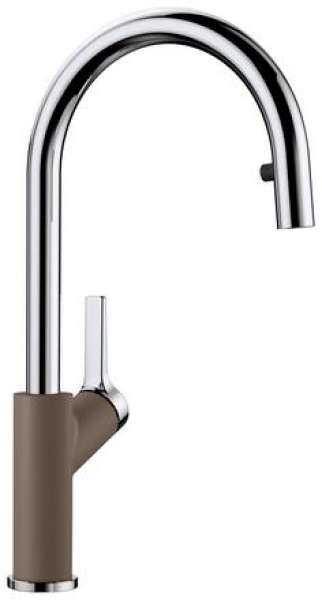 BLANCO 521713 CARENA-S Messing SILGRANIT-Look zweifarbig, muskat/chrom, Hochdruck