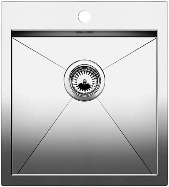BLANCO 522251 Z-STYLE Einbauspüle 400-IF/A Flachrand, Edelstahl Bürstfinish