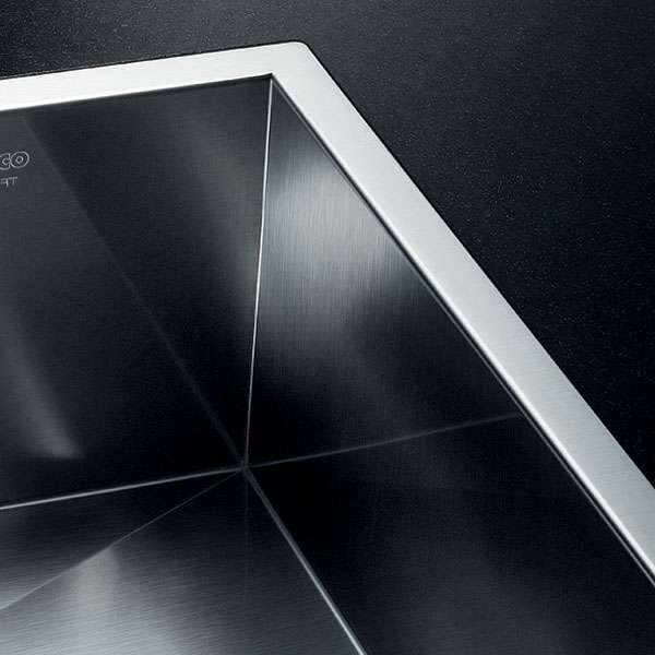 BLANCO 522253 Z-STYLE Einbauspüle 500-IF Flachrand, Edelstahl Bürstfinish
