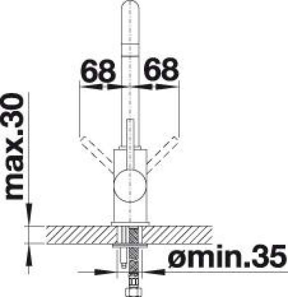 BLANCO 523112 MILI HD Messing SILGRANIT-Look, muskat, Hochdruck