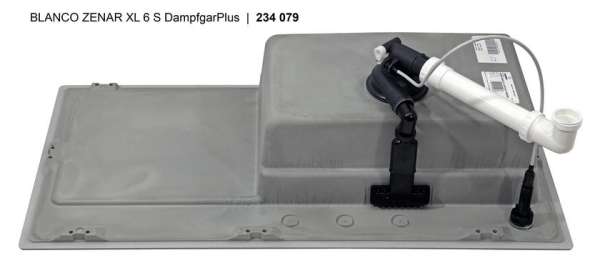 BLANCO 524055 ZENAR XL 6 S SILGRANIT Perlgrau Becken rechts, 600 mm Untermaß