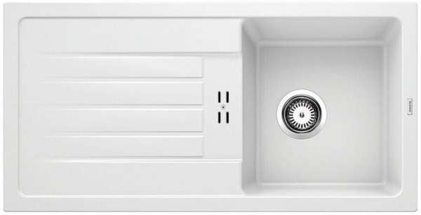 BLANCO 524229 FAVUM 45 S SILGRANIT Weiß ohne Ablauffernbedienung Reversibel, 450 mm Untermaß