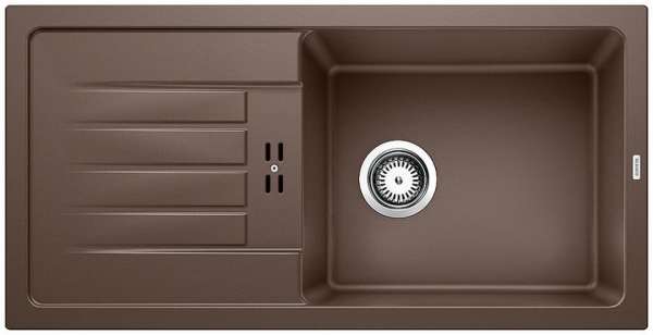 BLANCO 524238 FAVUM XL 6 S, SILGRANIT, cafe, ohne Ablauffernbedienung, reversibel, 600 mm Untermaß