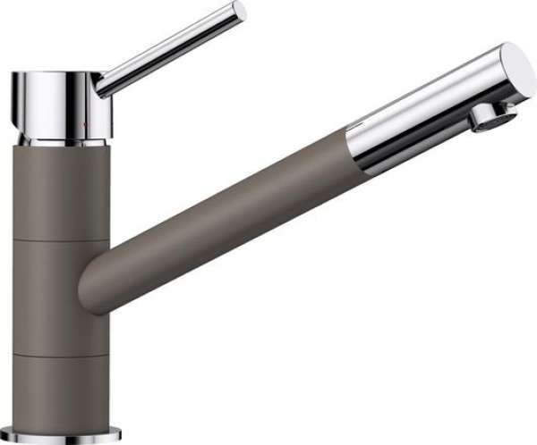 BLANCO 525037 KANO Messing SILGRANIT-Look zweifarbig, muskat/chrom, Hochdruck