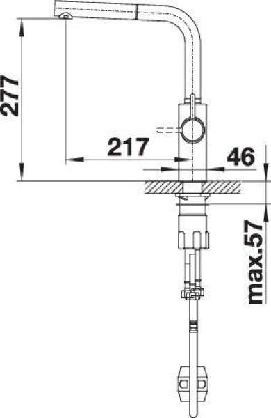 BLANCO 525210 EVOL-S VOLUME, Messing galvanisch, chrom, Hochdruck