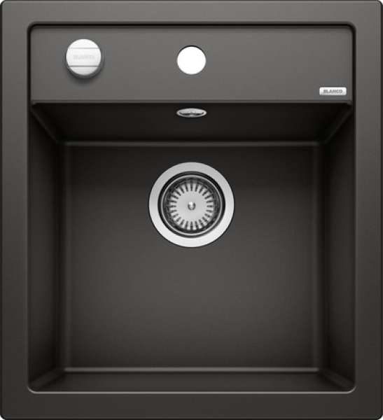 BLANCO 525869 DALAGO 45, SILGRANIT, schwarz, mit Ablauffernbedienung, keine Beckenlage, 450 mm Untermaß