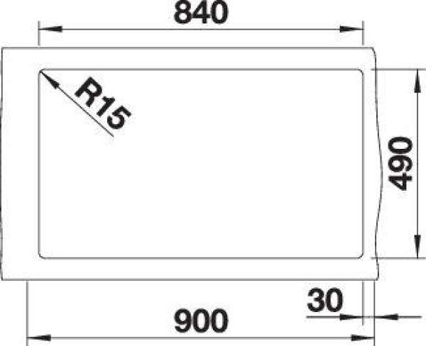 Blanco 525947 NAYA XL 9, SILGRANIT, schwarz, ohne Ablauffernbedienung, keine Beckenlage, 900 mm Untermaß