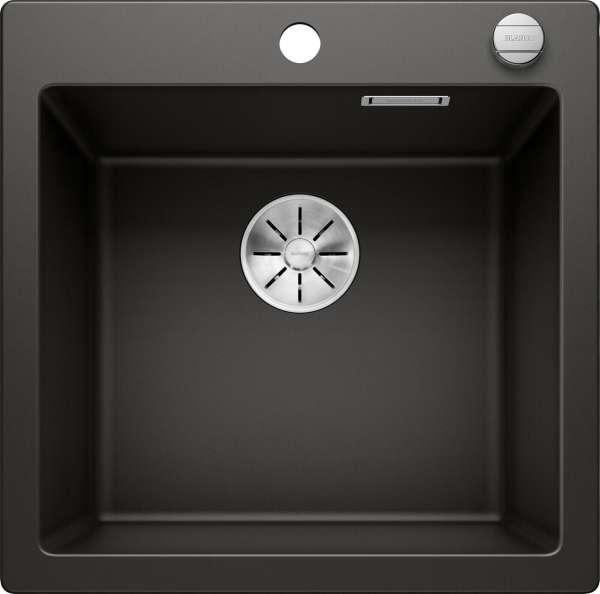 BLANCO 525952 PLEON 5 Silgranit mit Ablauffernbedienung, Schwarz